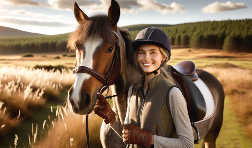 horse riding benefits include joy and reducing stress