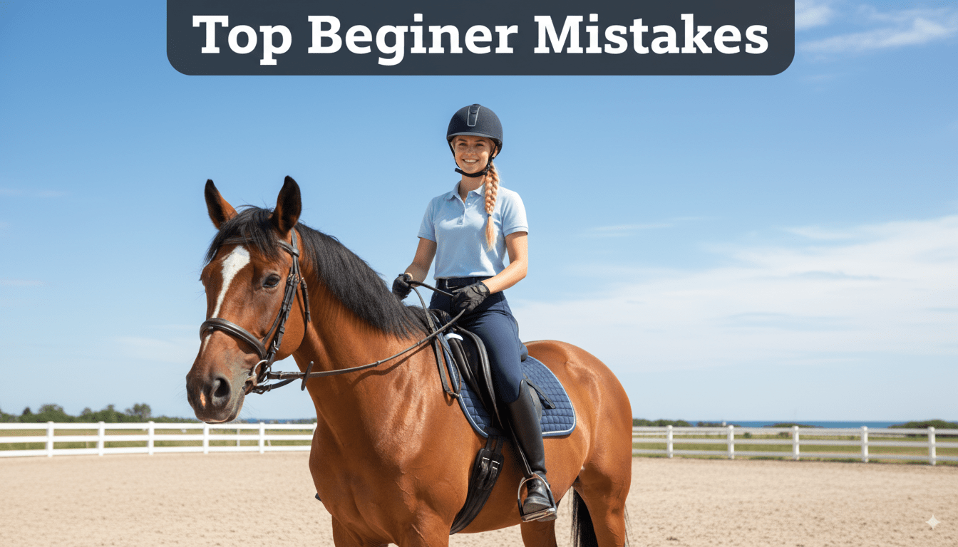 beginner horse riding mistakes