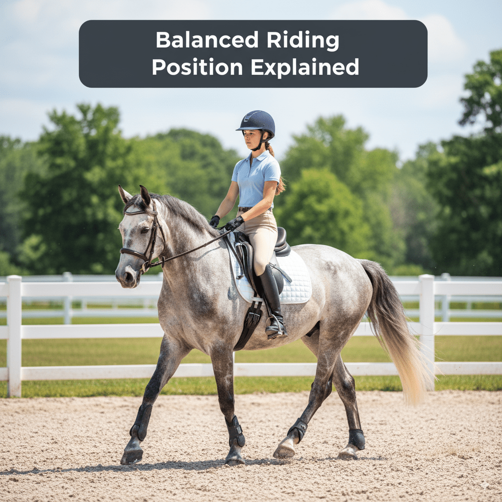 English balanced riding position