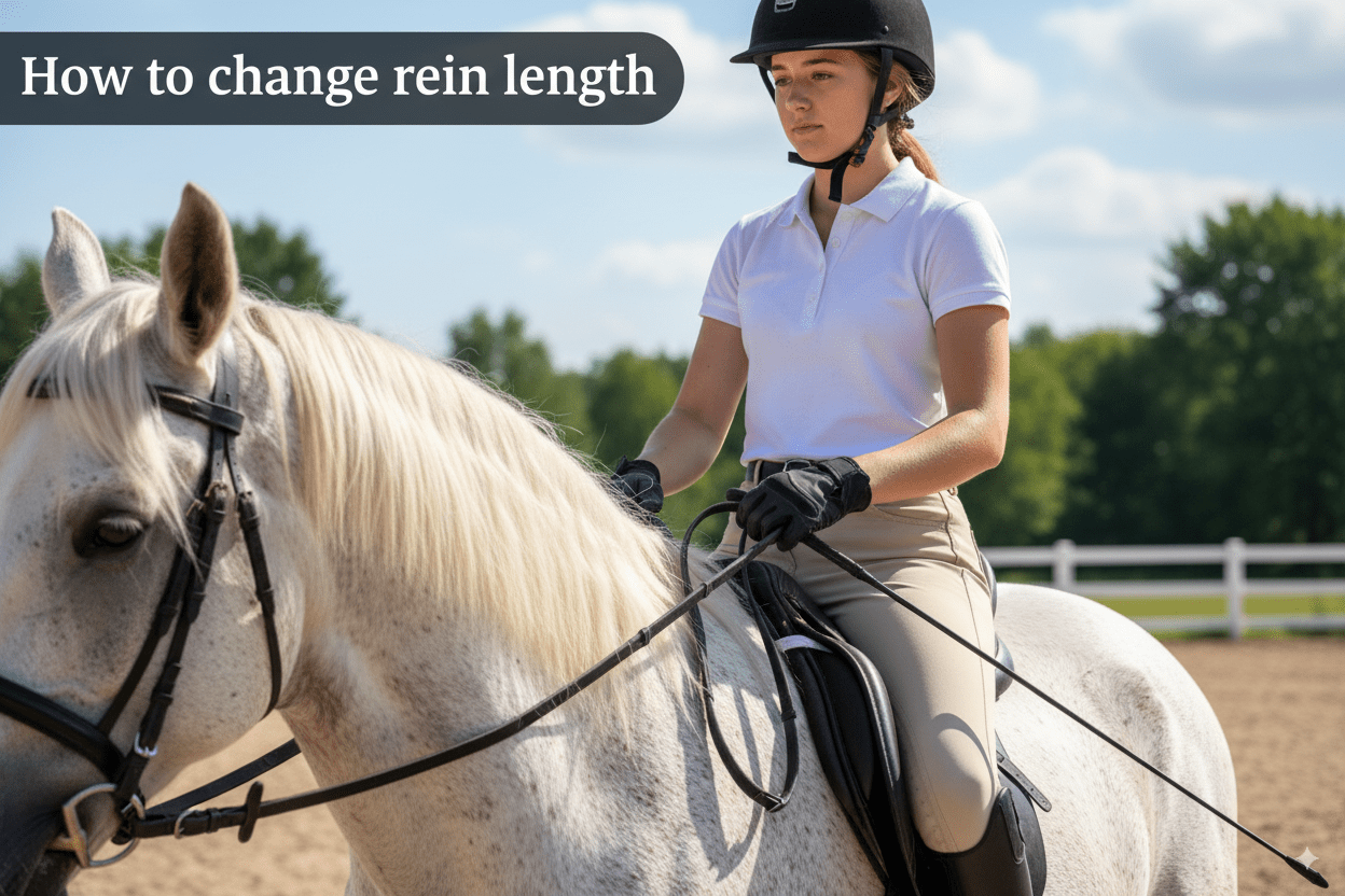 rider needing to shorten their reins